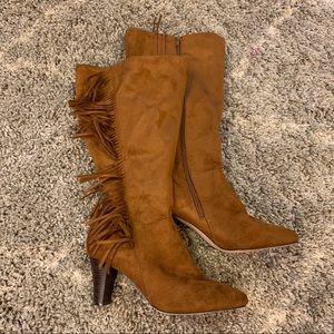 Wide calf high boots